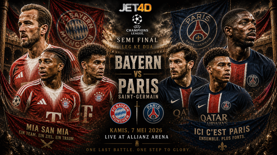 PREDIKSI JET4D UCL: BAYERN MUNCHEN VS PARIS SAINT GERMAN