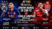 PREDIKSI JET4D: JOHOR DARUL TA'ZIM VS  KUALA LUMPUR CITY