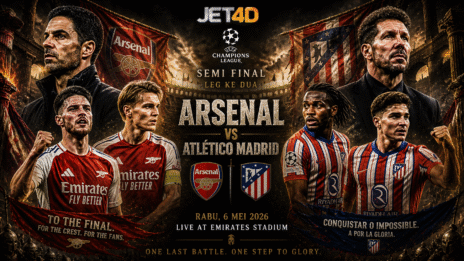 PREDIKSI JET4D UCL: ARSENAL VS ATLETICO MADRID